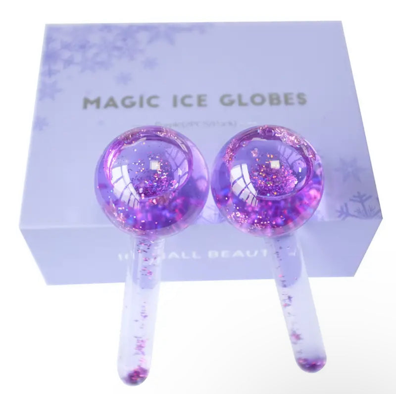 2pcs Beauty Ice Globes Facial Roller
